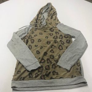 Mom Ami Cheetah Hoodie L